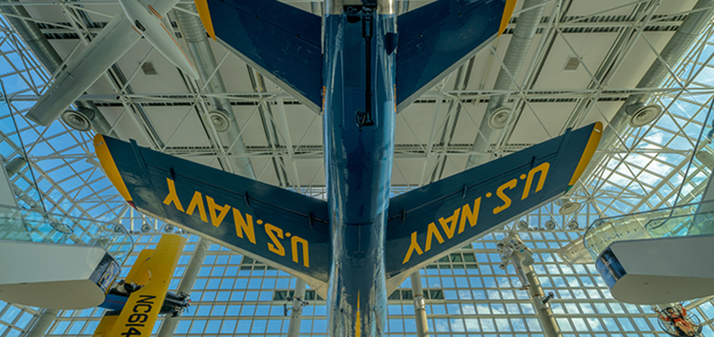 Plane in hangar