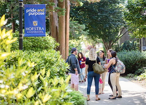 College students on campus